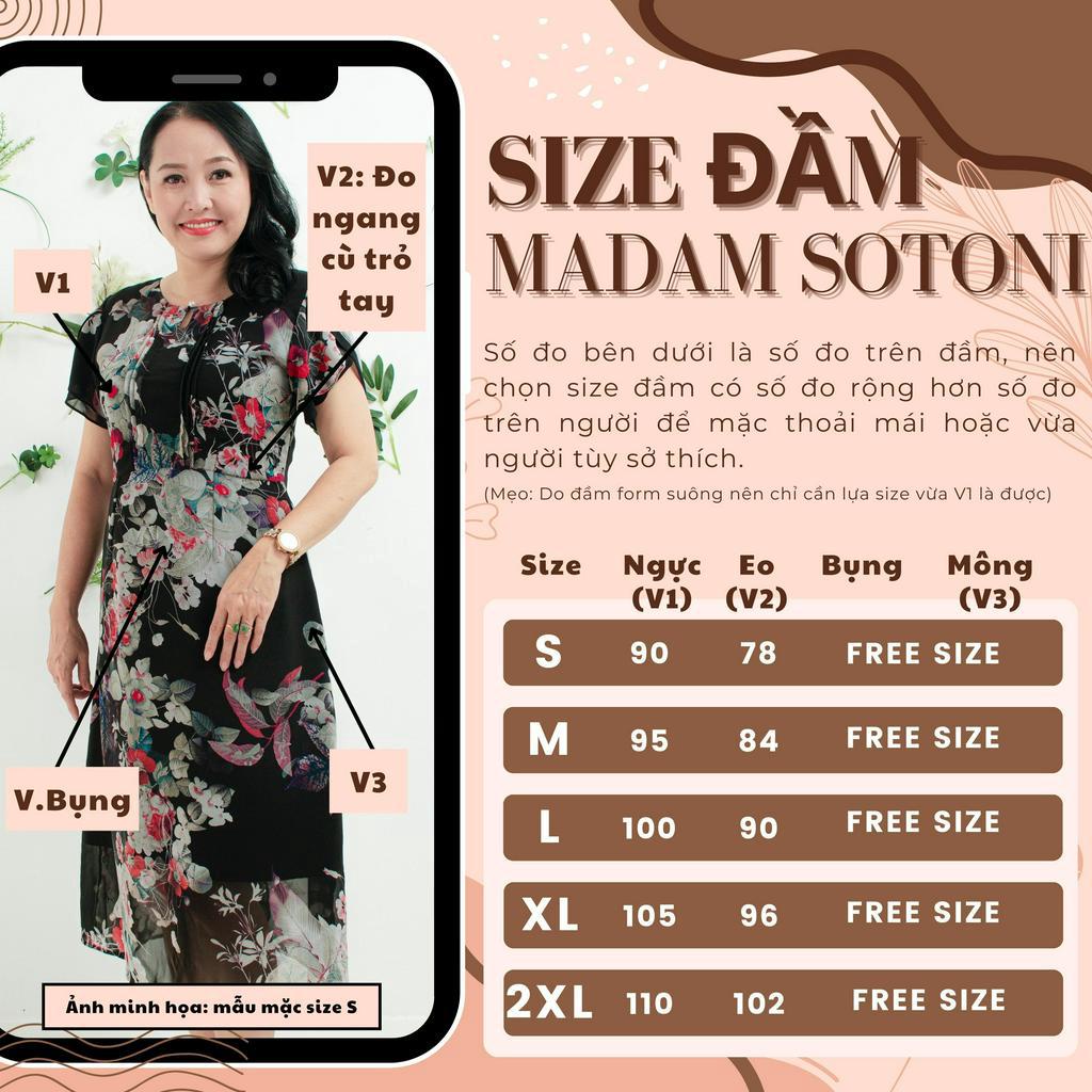 Madam Sotoni - Thời trang trung niên - Đầm trung niên - DVXL1302