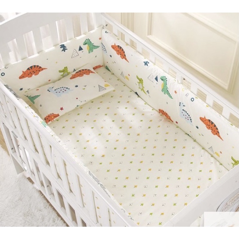 Quây cũi kèm ga vải cotton 100%