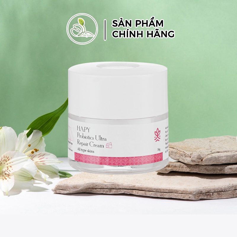 Kem phục hồi da Mini Garden Ha:py  Probiotics Ultra Repair Cream 30gram giúp sáng trẻ hóa làn da PV1027