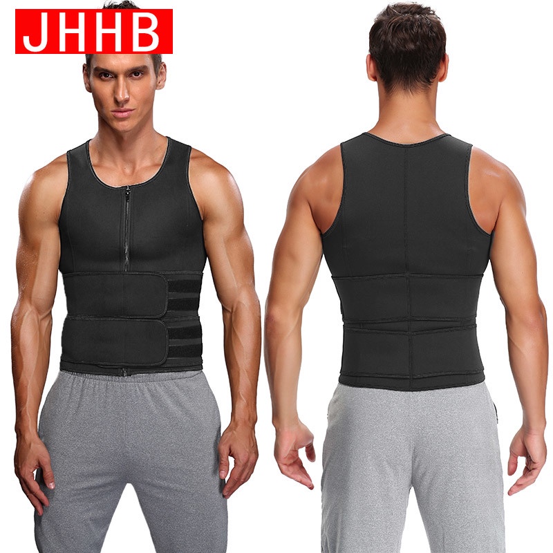 Áo Định Hình Cơ Thể Bằng Cao Su Tổng Hợp Có Khóa Kéo Dành Cho Nam