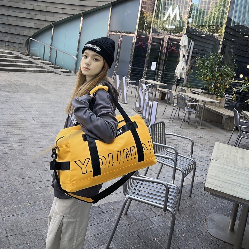 Túi đeo vai IELGY du lịch họa tiết in chữ chống nước kích cỡ lớn cho nữ