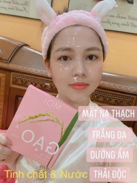 (Set 3 miếng) mặt nạ gạo tinh khiết hồ ngọc hà