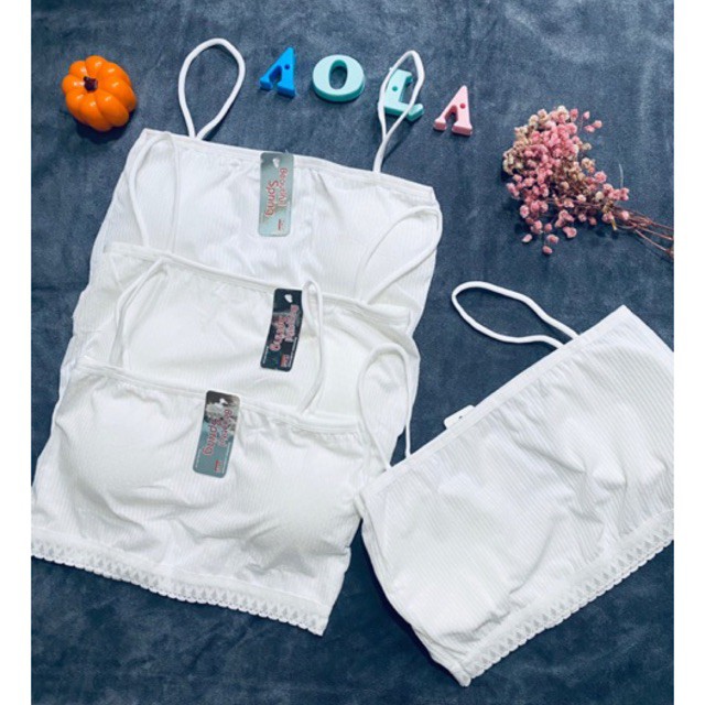 ♥️ SHOP UY TÍN ♥️ Áo Lót Bra Áo Lá Cho Học Sinh Sinh Viên Có Mút Tháo Rời Được