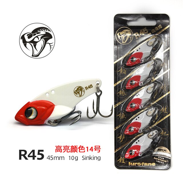 Mồi giả cá sắt câu lure R45 Lurefans Phukiencaulure25 Cá sắt R45 lưỡi BKK sắc bén, chuyên câu cá lóc,chuối, cá mương...