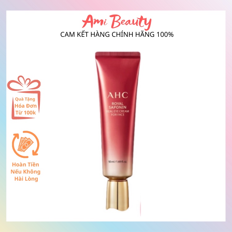 Kem mắt AHC Royal Saponin Real Eye Cream For Face 50ml