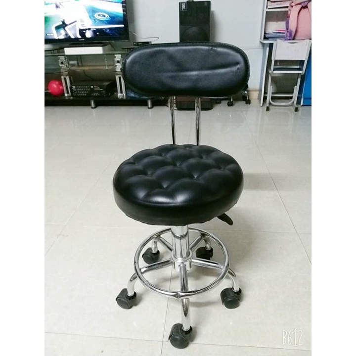 Ghế múi xoay, nâng hạ dùng cho spa nail phun xăm, loại da cao cấp