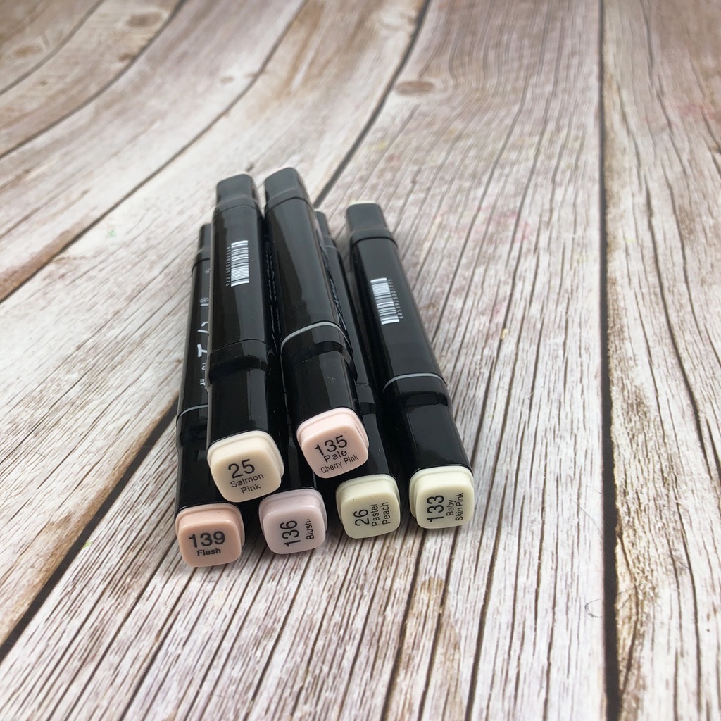 Bút Marker Nguyên Set Màu Da 6/10 Màu Tone Da Tươi Sáng