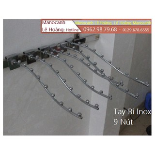 Tay Bi Inox 9 Nút SL 20 Chiếc Treo Quần Áo