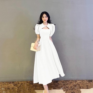 Váy maxi cổ tam giác 3 màu(Sẵn tại shop)