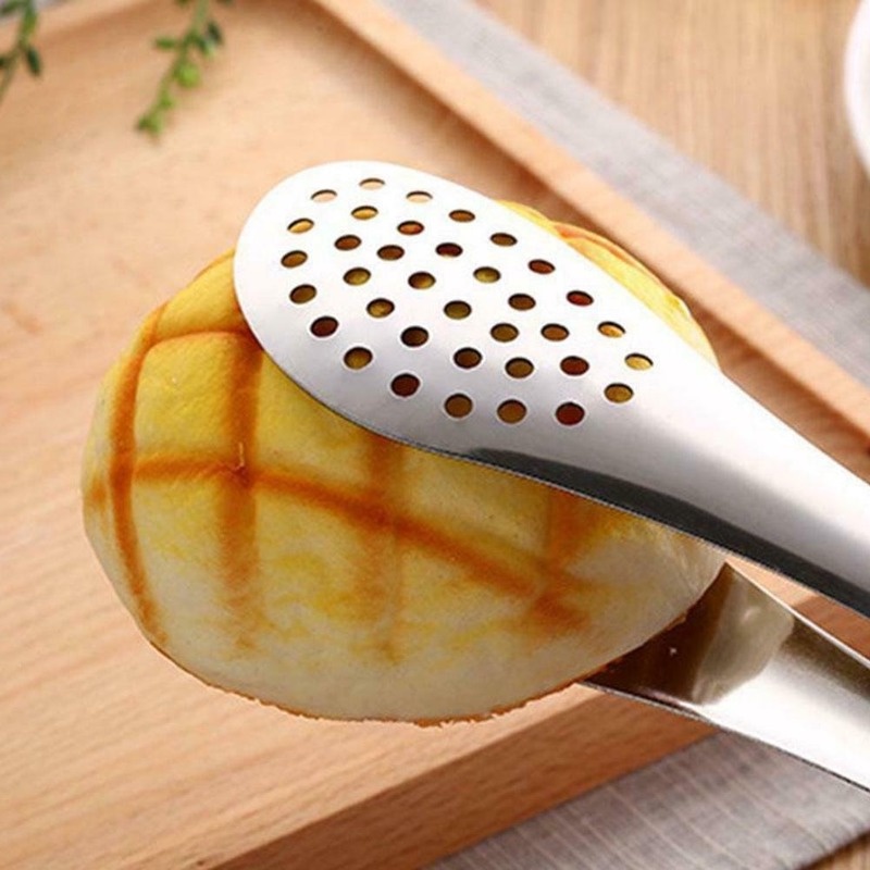 Kẹp Nướng Bánh Mì/ Thịt BBQ Chống Dính Bằng Thép Không Gỉ Chất Lượng Cao 3 Kích Cỡ