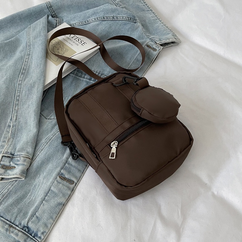 Túi Đeo Chéo Nhỏ Bằng Nylon Phong Cách Vintage Có Thể Tái Sử Dụng Dành Cho Nữ