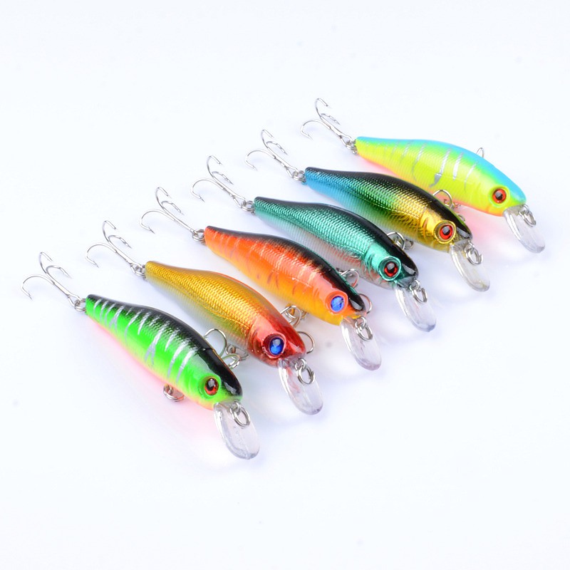 Mồi câu cá giả 6 màu tùy chọn cỡ 8.5cm nặng 8.9g thu hút con mồi