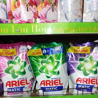 Nước giặt ariel túi cửa trên đủ màu hương oải hương, nước hoa