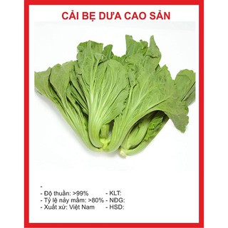 Hạt giống rau cải bẹ dưa - 1 gói 20gram