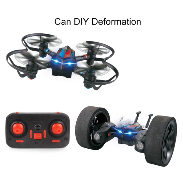 Máy bay &amp; xe điều khiển 2 in1 có đèn