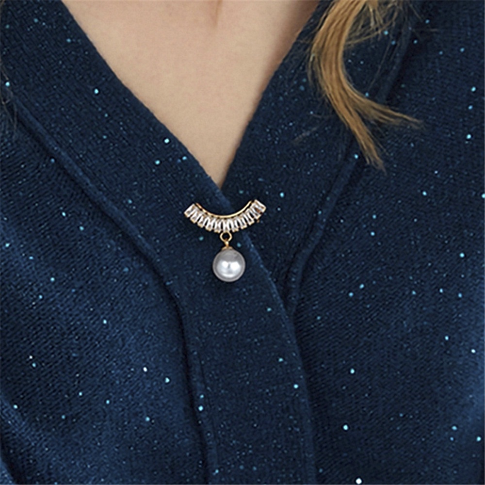 Ghim Cài Áo Đính Ngọc Trai Phong Cách Hàn Quốc Thời Trang