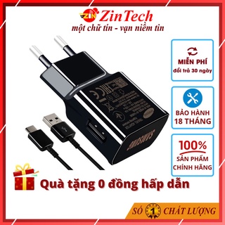 Bộ sạc nhanh samsung type c 15w chính hãng s8 s9 note 8 note 9 a50 a70 s10 m20 zintech