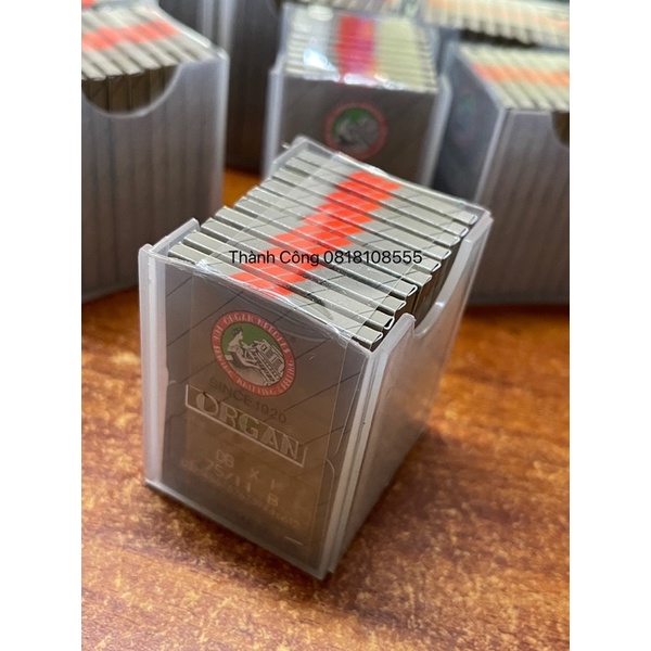 Kim Máy May 1 kim DBx1. Kim DB Nhật Organ dành cho máy 1 kim công nghiêp. Vỉ 10 kim. Đủ số