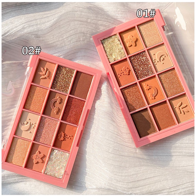 Bảng phấn mắt nhũ lì 12 ô Sweet Mint Beautiful Bling Sena Beauty | BigBuy360 - bigbuy360.vn