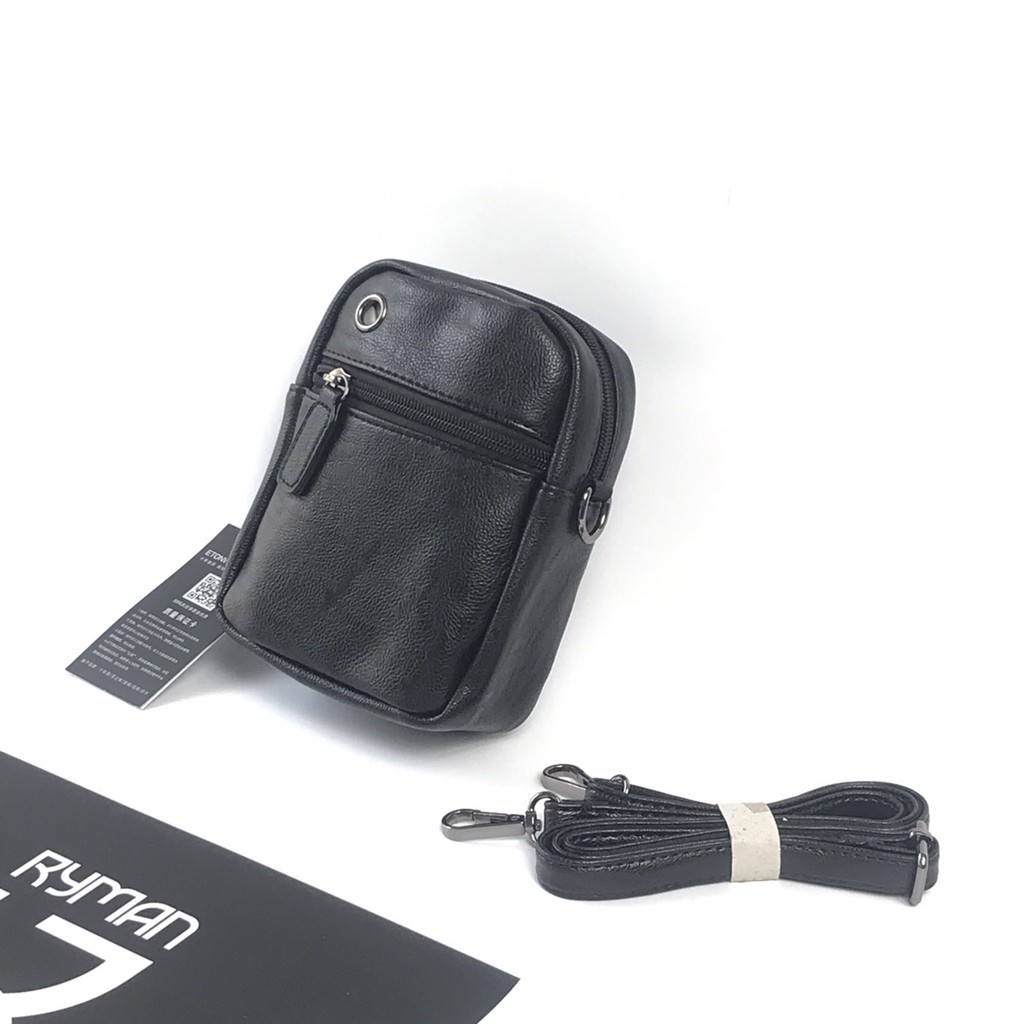 Túi mini nhỏ Unisex nam nữ đeo chéo để vừa điện thoại, ví/bóp, phụ kiện, dây đeo da PU, khóa kéo bền đẹp và thanh lịch | BigBuy360 - bigbuy360.vn