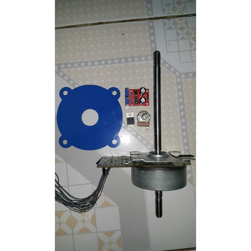 Motor BLDC - Không chổi than 11W/21W đã đóng trục quạt, chạy từ 12-24V, điều tốc tự DIY, tặng jack kết nối với motor
