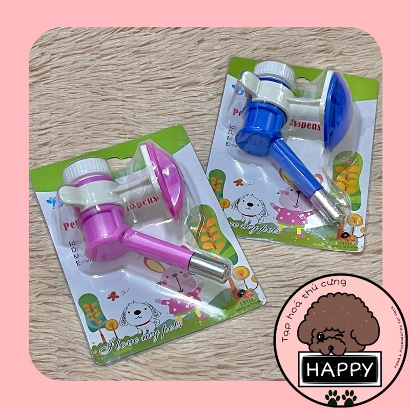 HOẢ TỐC | Vòi nhựa Dill gắn chuồng cho chó mèo  / Đầu nhựa ABS gắn bình nước treo chuồng cho thú cưng