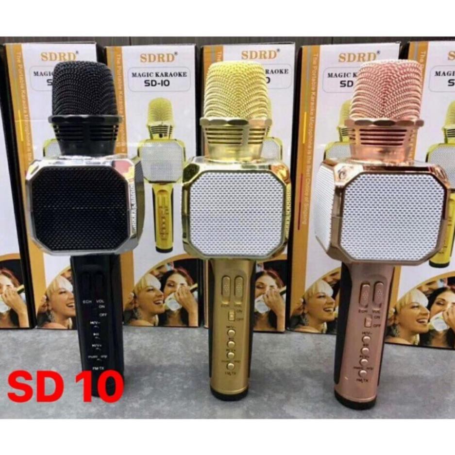 MICRO KARAOKE SD10 KIÊM LOA BLUETOOH HÀNG CHUẨN