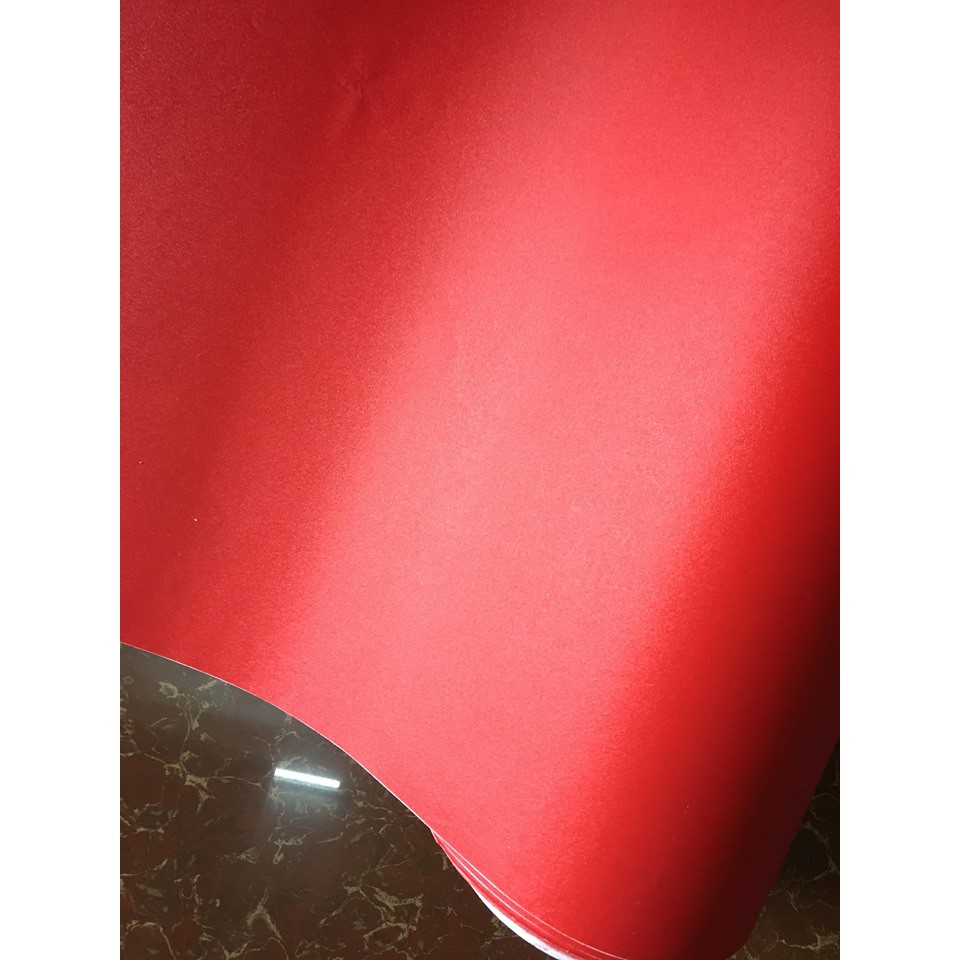 Combo 5m decal đỏ nhám BINBIN DTL120 (Có keo sẵn)