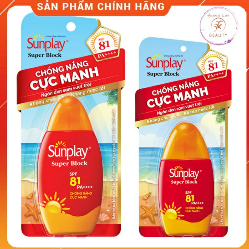 KEM CHỐNG NẮNG CỰC MẠNH SUNLAY SUPER BLOCK SPF 81 PA++