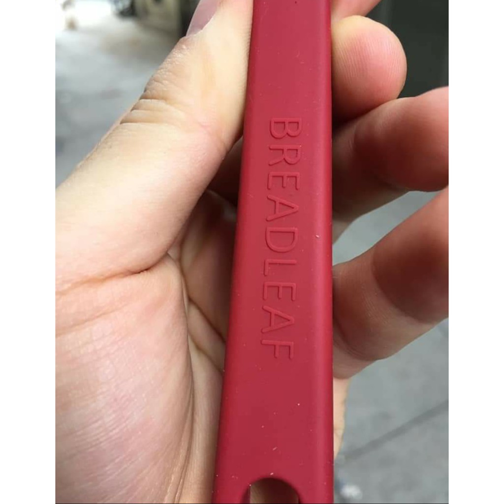Phới Silicon Đúc Breadleaf Đỏ Size Đại-Spatula