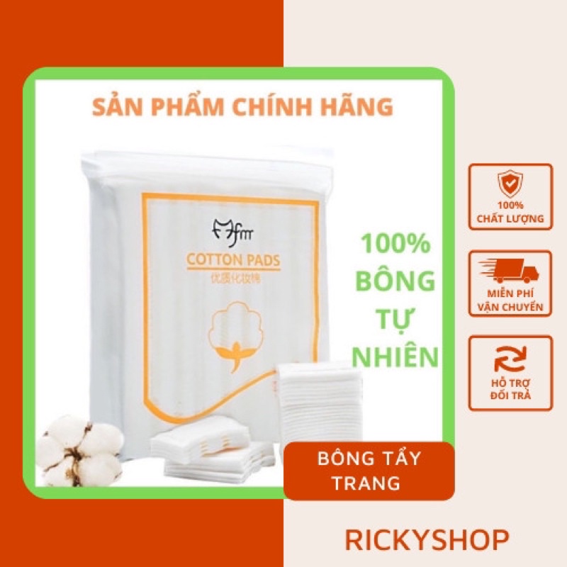 Bông tẩy trang 3 lớp cotton pads 222 miếng dễ sử dụng lại cực kì tiết kiệm