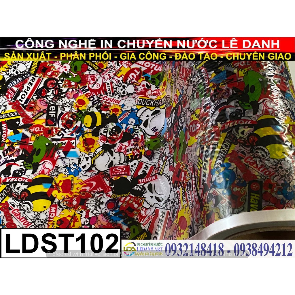 Film Sơn nhúng 🚗 Sticker 🚗 in chuyển nước