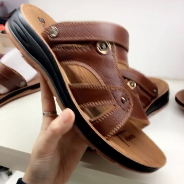 Sandal NAM DA THẬT 100%