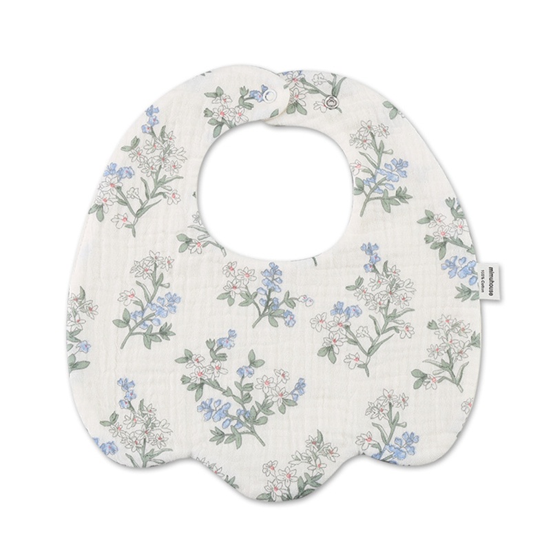 Yếm Ăn Hình Chữ U Bằng Vải Cotton Thoáng Khí Thời Trang Mùa Hè Cho Bé
