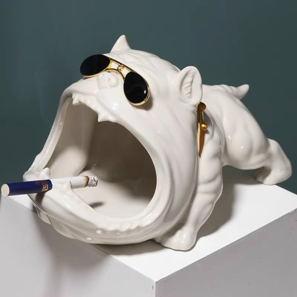 ❤️ 𝙁𝙍𝙀𝙀 𝙎𝙃𝙄𝙋 ❤️ Gạt tàn thuốc lá, đựng bánh kẹo, chìa khoá, trang trí nhà hình chó Bully đáng yêu