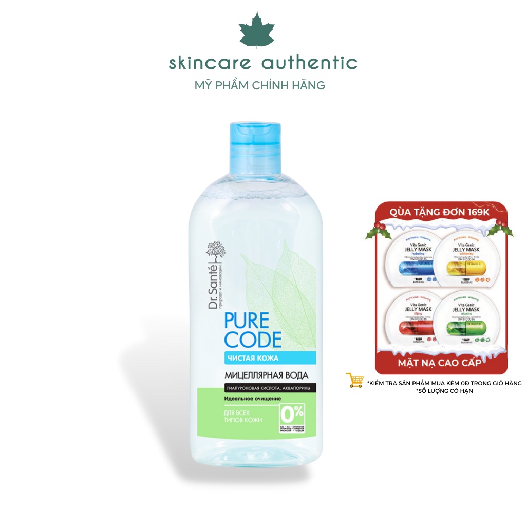 Nước Tẩy Trang Micellar Dr.Sante Pure Cоde Dành Cho Mọi Loại Da 500ml