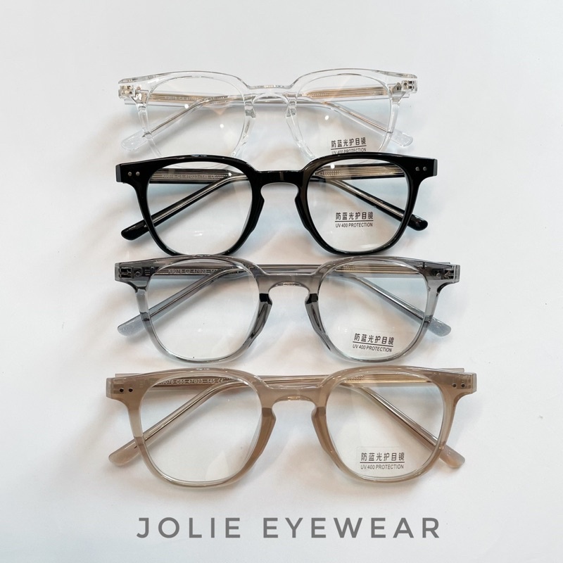 Kính không độ, gọng kính cận vuông LUTTO 9078 nhựa Acetate lõi thép Jolie eyewear