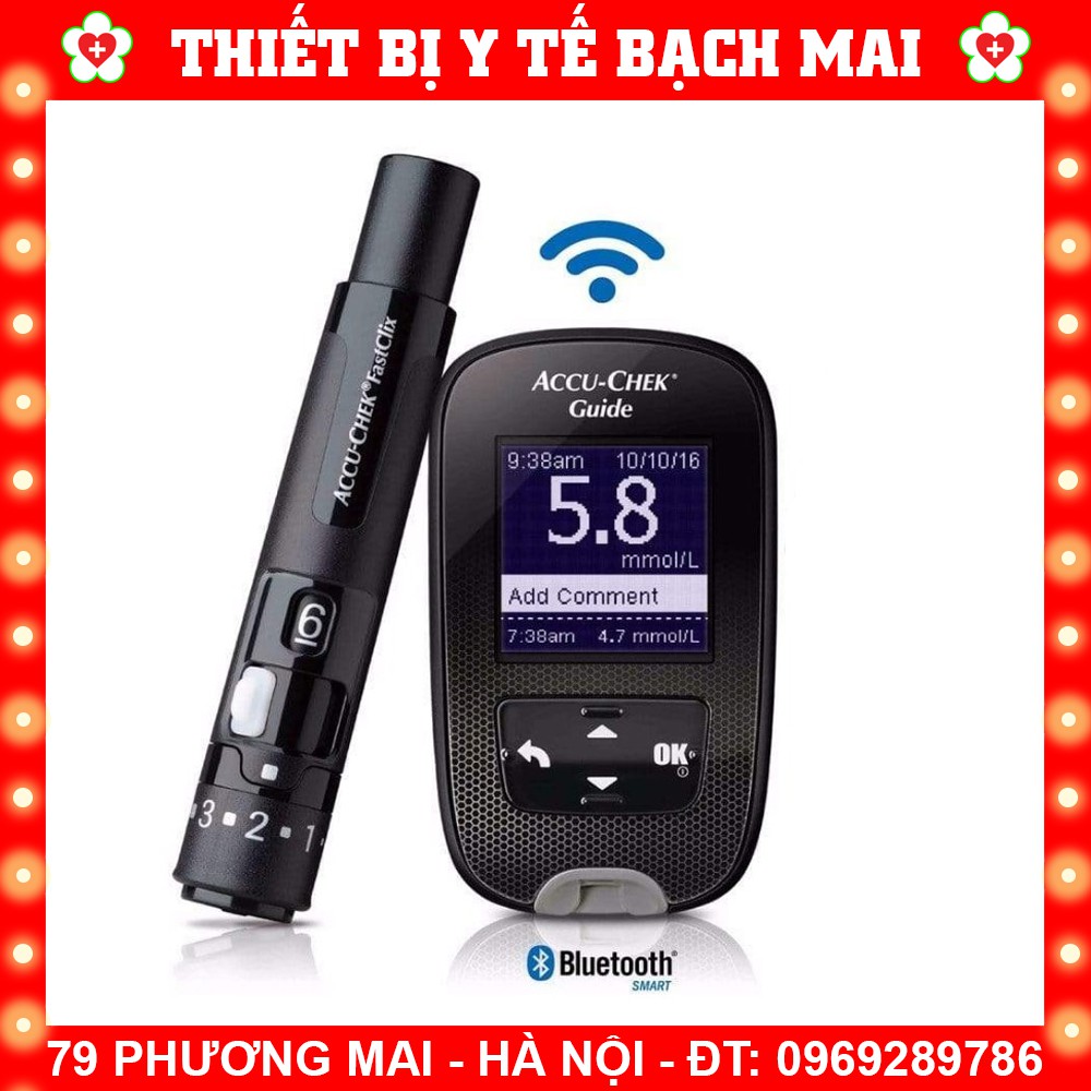 [HÀNG CHÍNH HÃNG] MÁY ĐO ĐƯỜNG HUYẾT ACCU-CHEK GUIDE MỚI NHẤT 2021 - SẢN XUẤT TẠI MỸ - BẢO HÀNH TRỌN ĐỜI