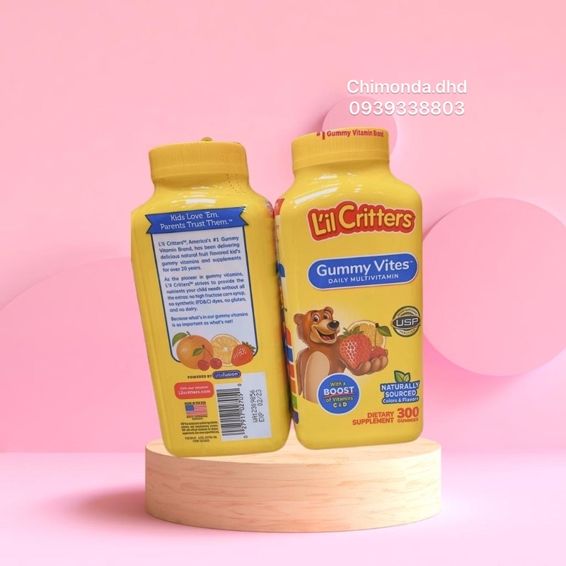 Kẹo dẻo gấu gummy vites 300 viên