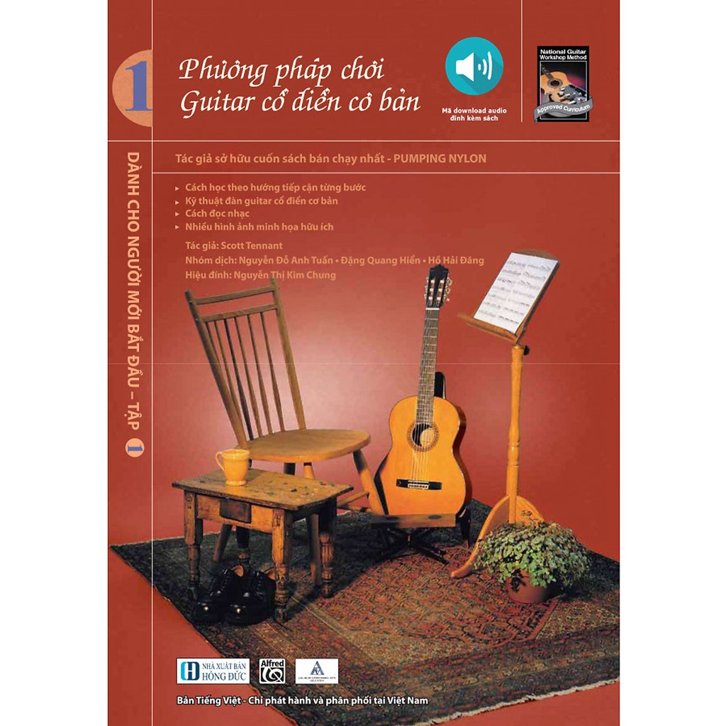 Sách - Phương Pháp Chơi Guitar Cổ Điển Cơ Bản - Tập 1