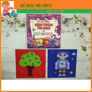Thẻ dán tường MẦU SẮC TƯƠNG PHẢN kích thích thị giác bé từ 12 - 24 THÁNG