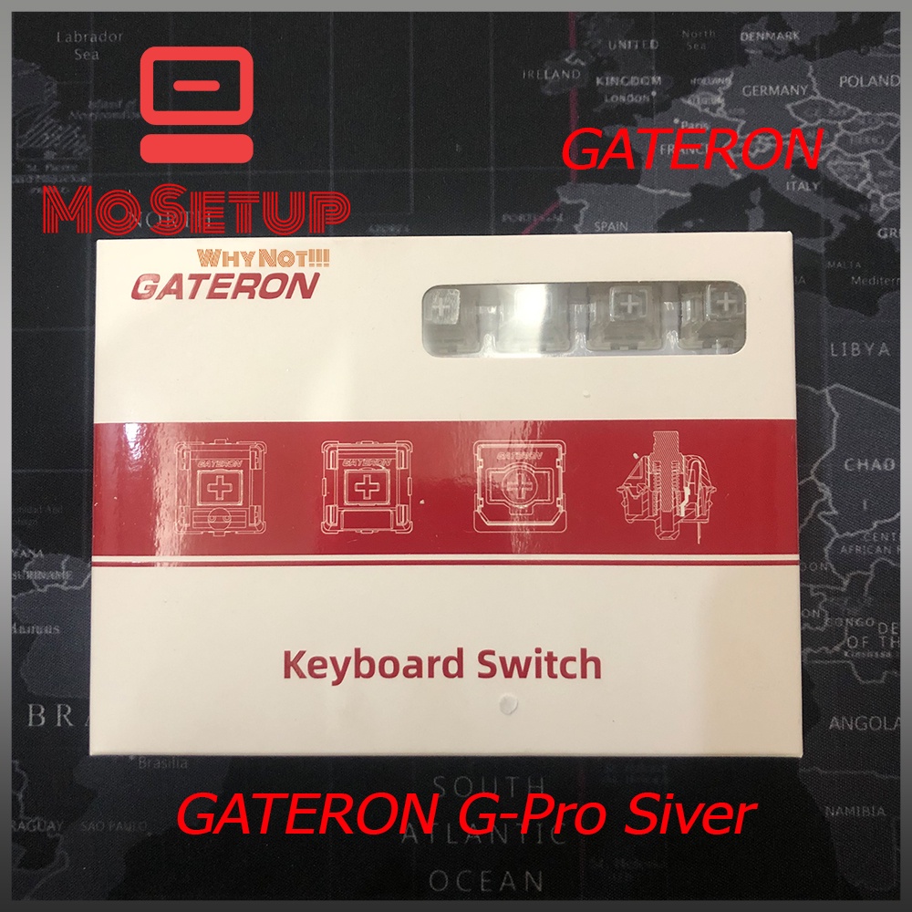Pack/Hộp Switch phím cơ chính hãng GATERON G-Pro Silver V2 ,3 PIN thông dụng với tất cả các dòng KIT phím cơ có Hotswap