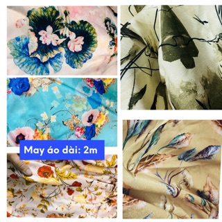 2met vải gấm 3D mỏng vừa, may áo dài, in đẹp