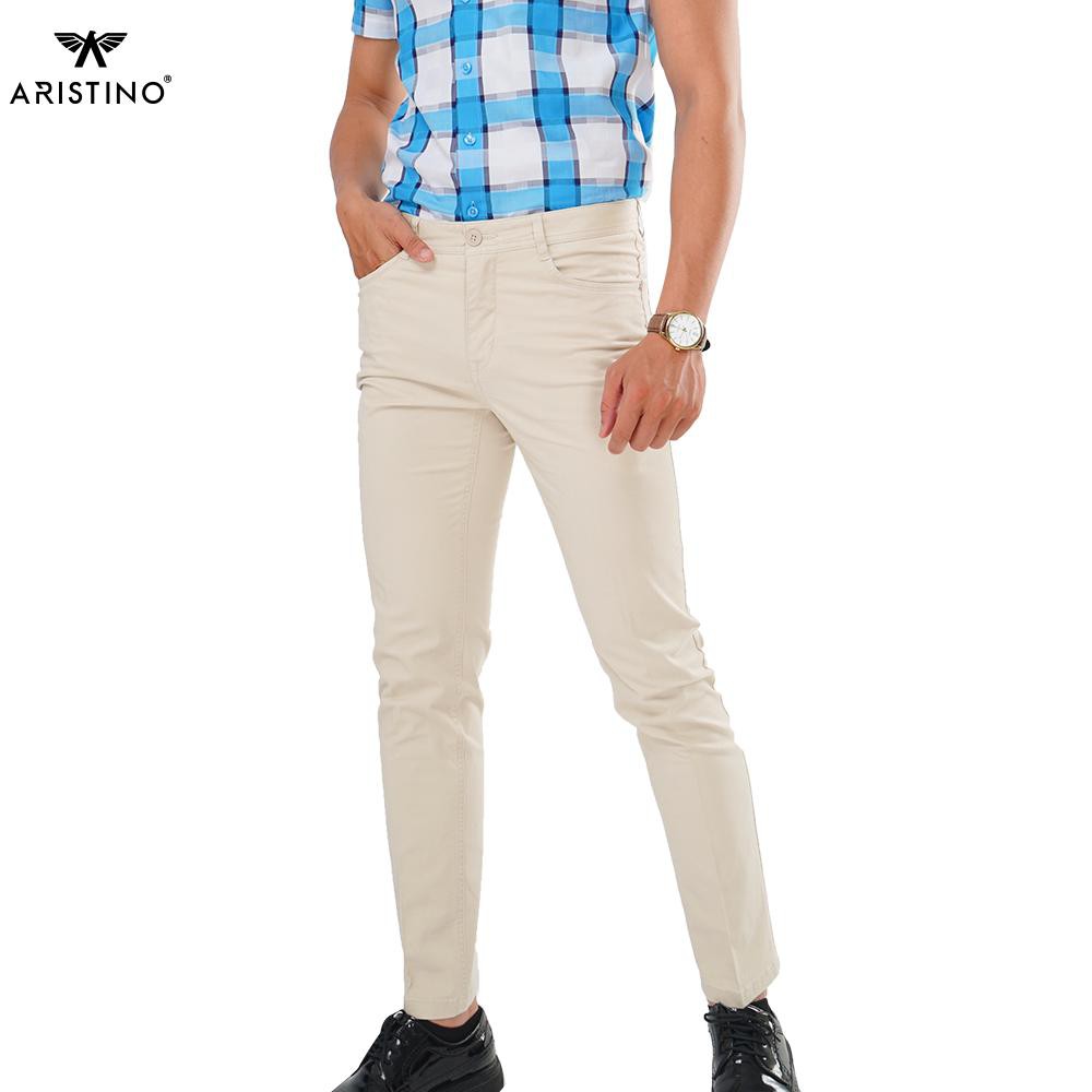 Quần kaki nam ARISTINO dáng ôm, mặt vải dày dặn, thấm hút mồ hôi, đứng dáng lịch lãm - AKK003S7 | BigBuy360 - bigbuy360.vn