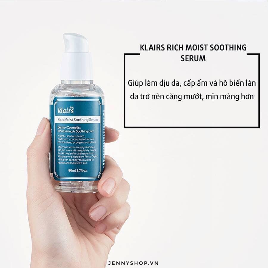 Tinh Chất Dưỡng Ẩm Cô Đặc Klairs Rich Moist Soothing Serum 80ml