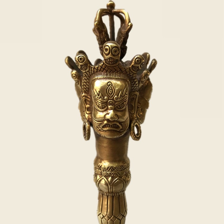 DAO PHURBA 34CM VÀ ĐẾ - PHÁP KHÍ MẬT TÔNG - PHẬT GIÁO TÂY TẠNG