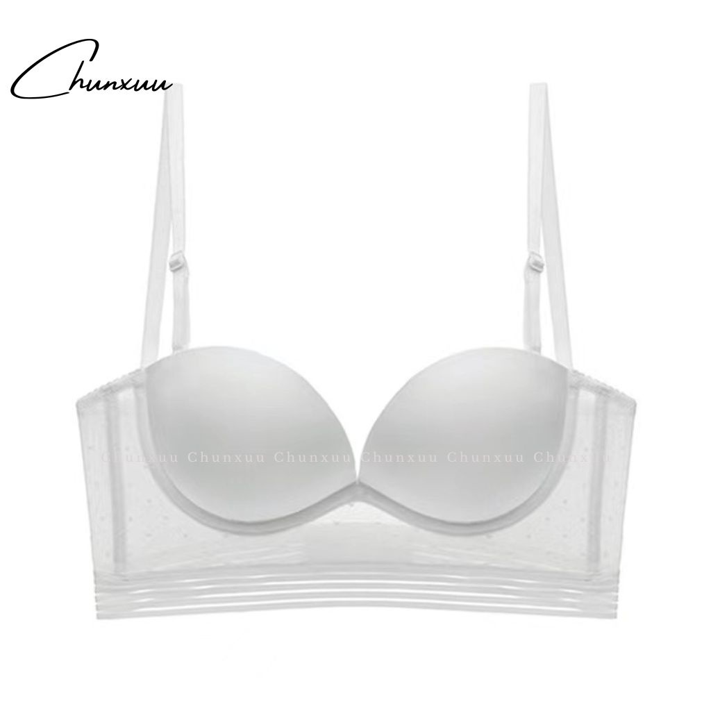 Áo lót nữ CHUNXUU thiết kế hở lưng, vải su phối ren mềm mát có gọng nâng đẩy ngực - AV45