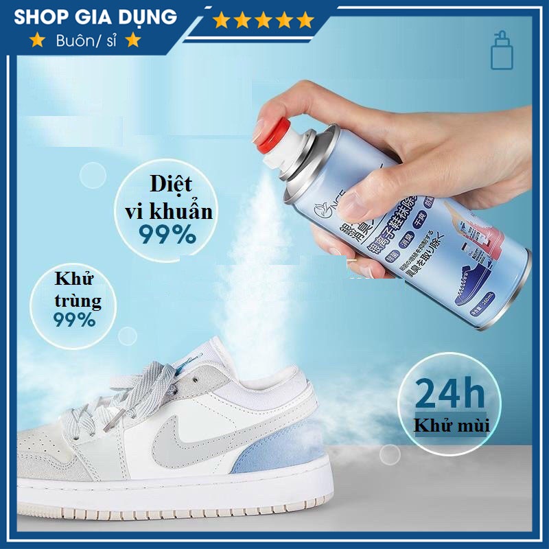 Chai Xịt Khử Mùi Giày Dép, Chống Hôi Chân, Diệt Khuẩn Hiệu Quả Đến 24h Dung Tích 260ml