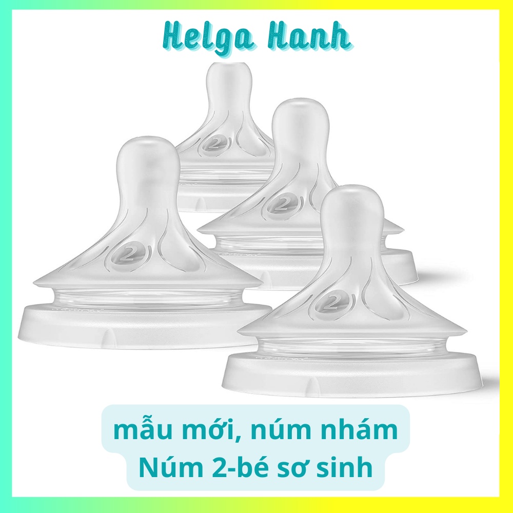 Núm ti bình sữa Philip Avent Natural cổ rộng - xoắn-HÀNG CHÍNH HÃNG 4.9