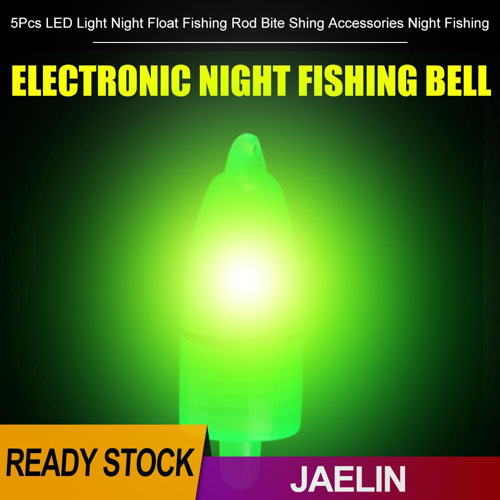 Set 5 chuông báo cá cắn câu gắn kèm đèn LED tiện dụng